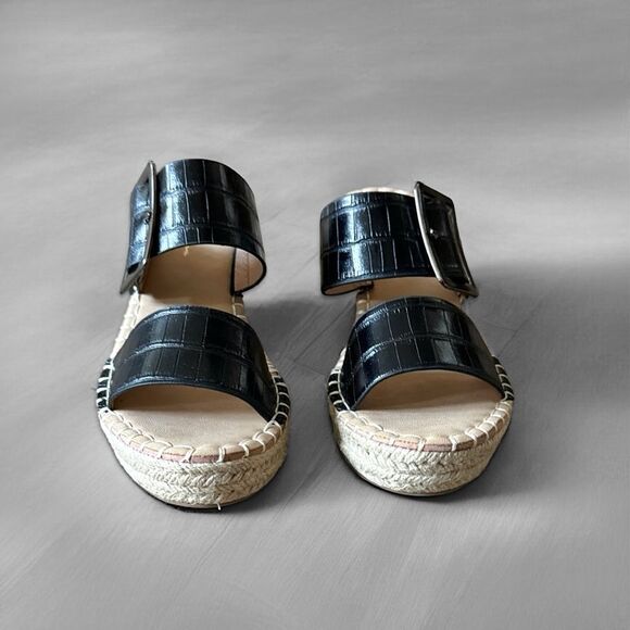 Vintage Havana Robin Wedge Sandals in Black - Picture 5 of 14